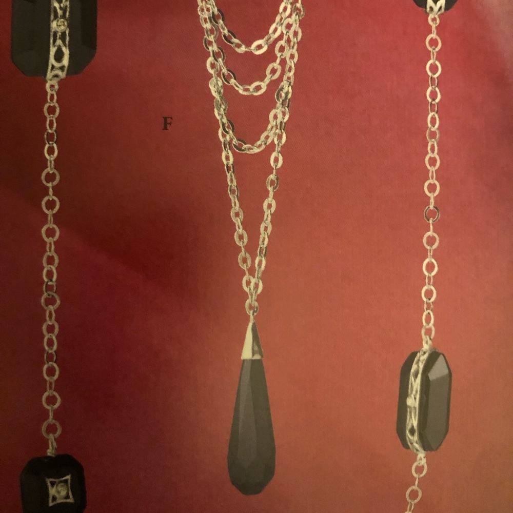 Silpada Veil Sterling Silver Hematite Necklace